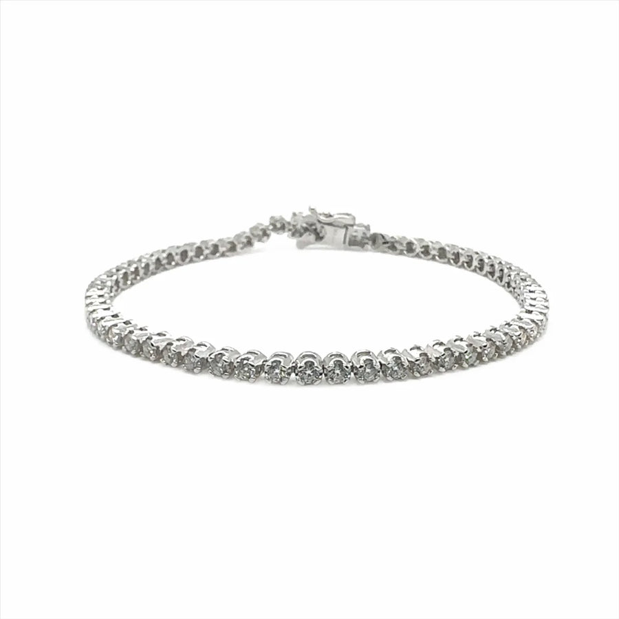 2mm 7.5in Moissanite Bracelet