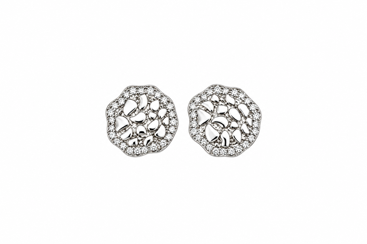 Moissanite Nugget Earrings