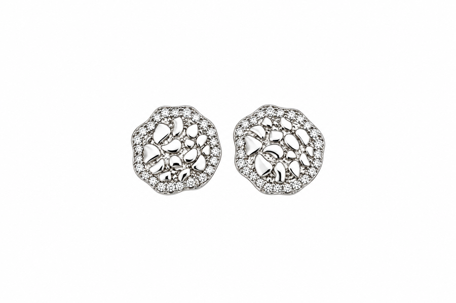 Moissanite Nugget Earrings