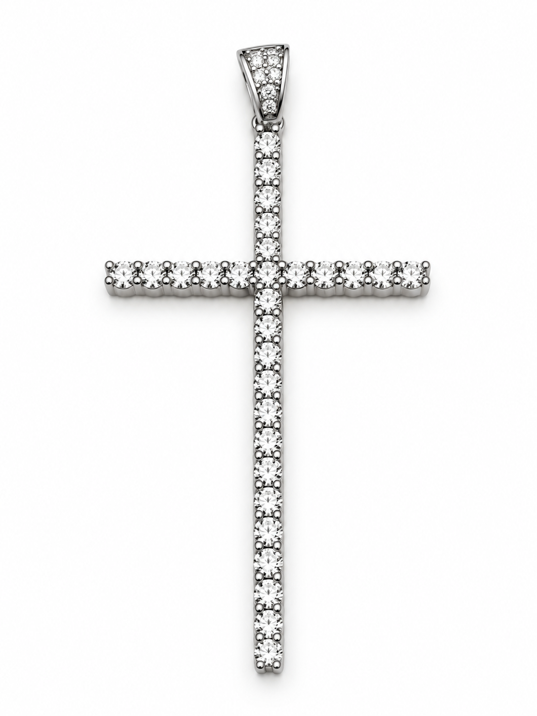 Moissanite Cross Pendant