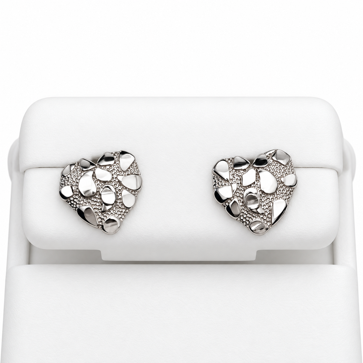 Heart Nugget Earrings