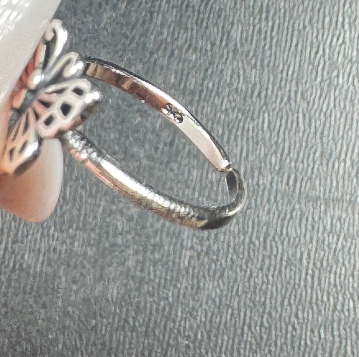 Sterling Silver Butterfly Toe Ring