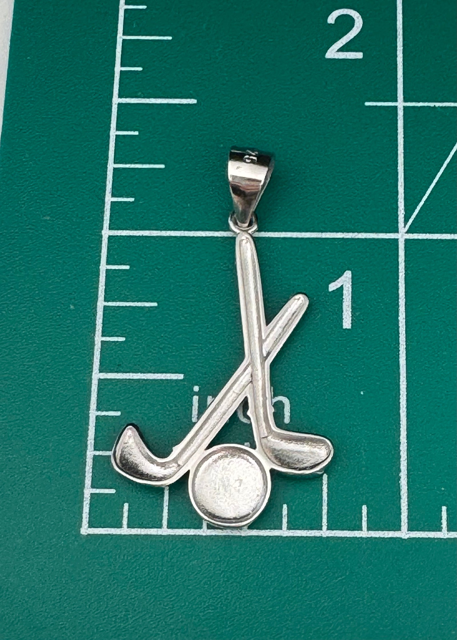 Sterling silver golf pendant