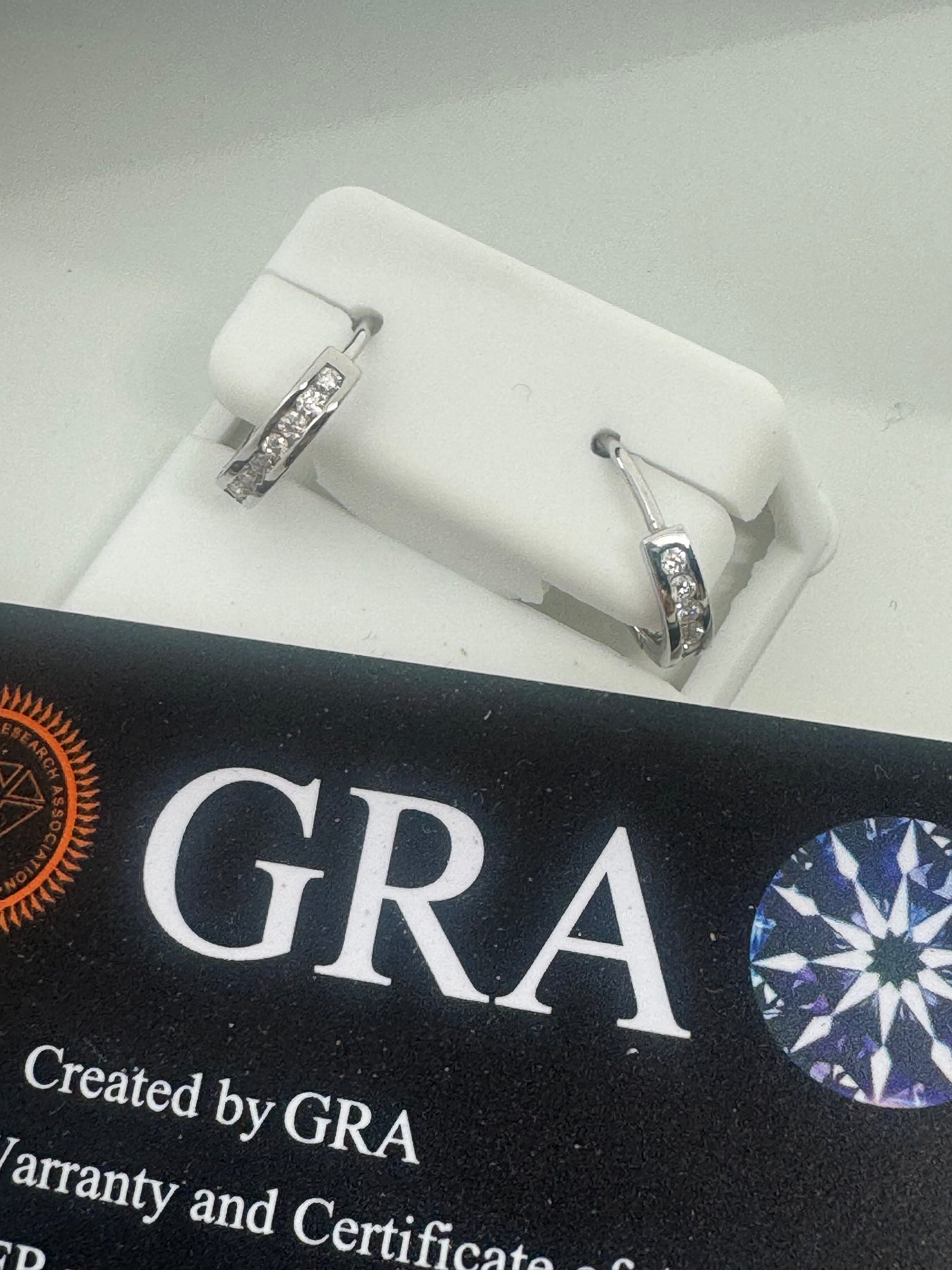 Moissanite Huggie Hoop Earrings
