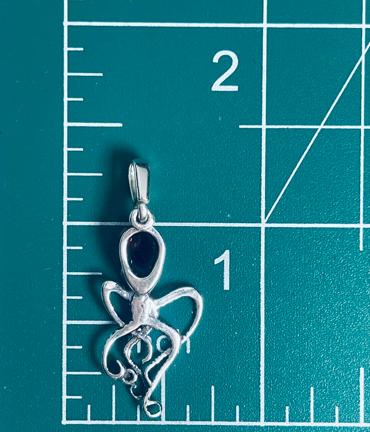 Cherry Amber Octopus Pendant