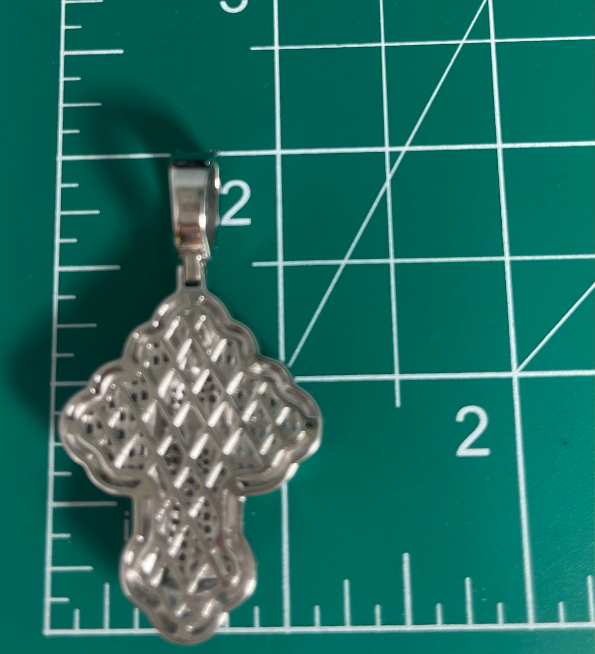 Moissanite Santa Muerte Pendant