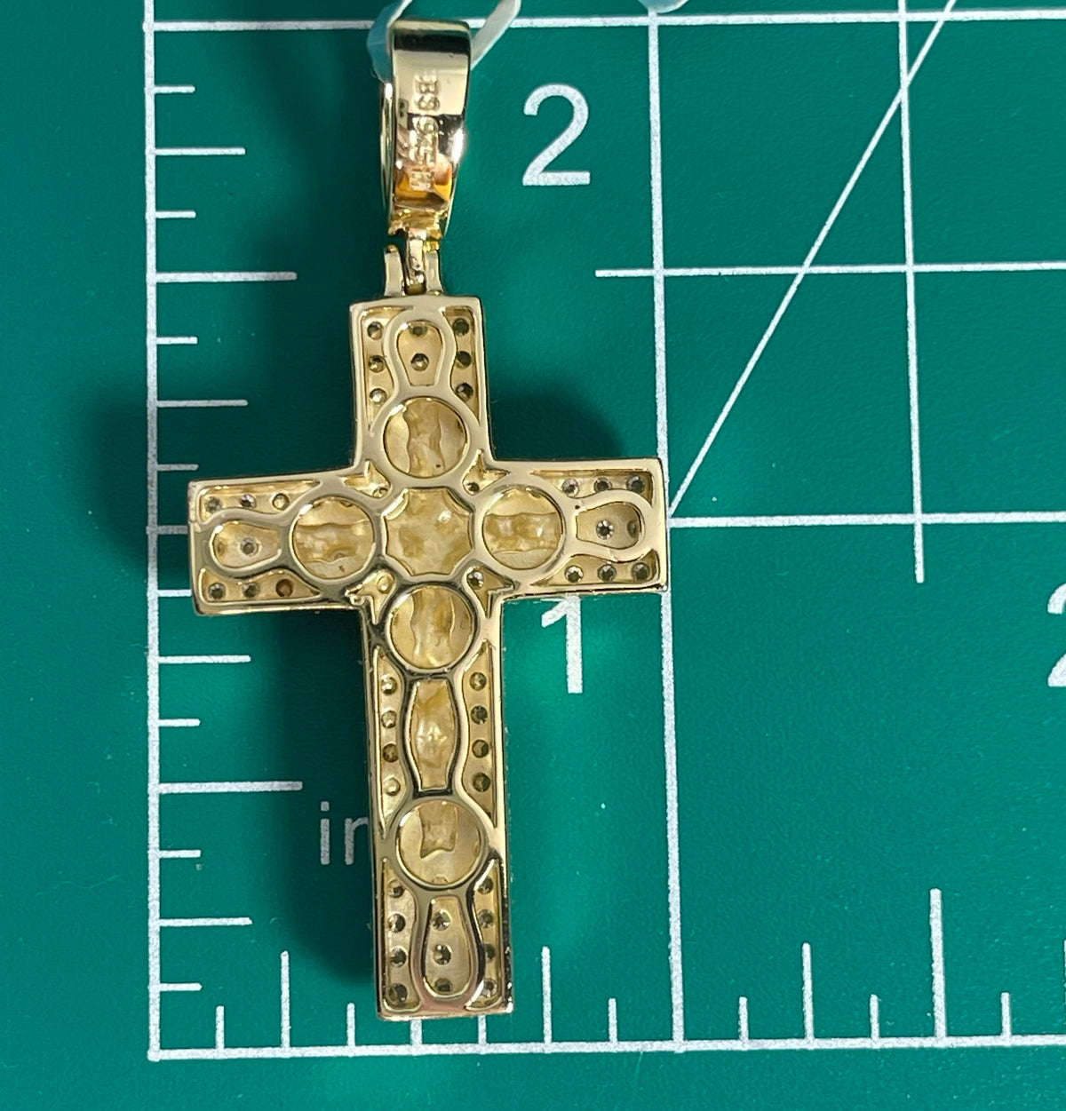 Moissanite Nugget Cross Penant