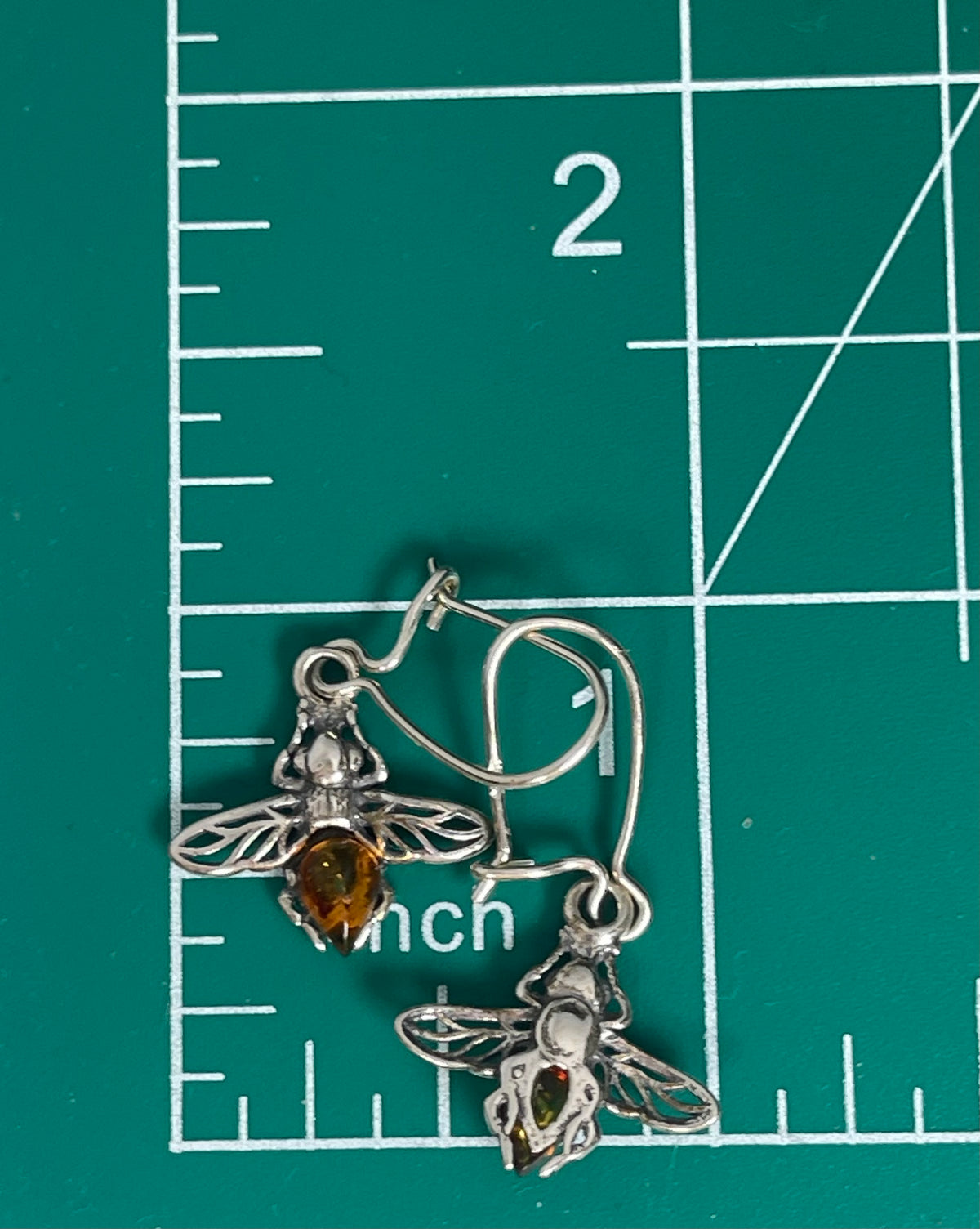 Amber Bee Earrings