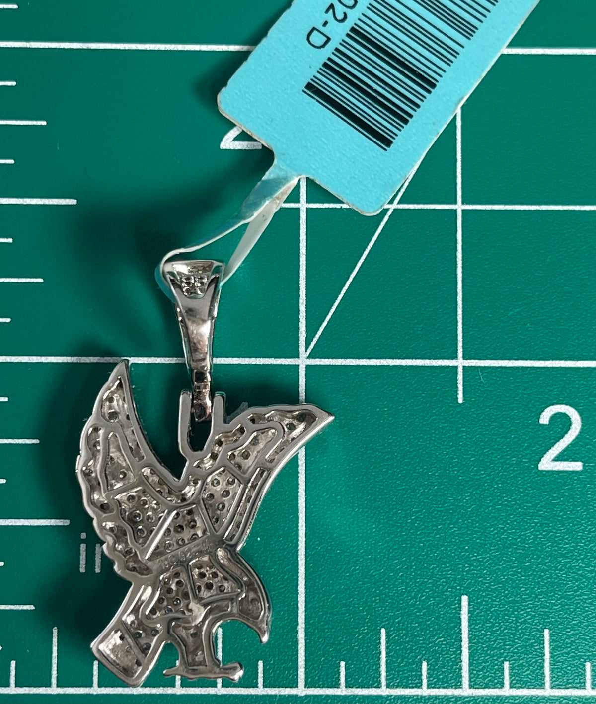 Moissanite Eagle Pendant