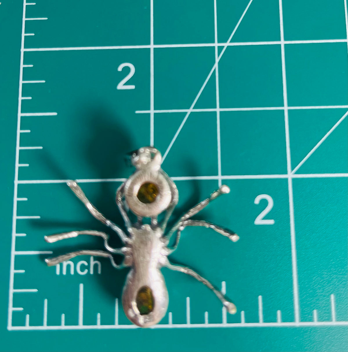 Amber Spider Pendant