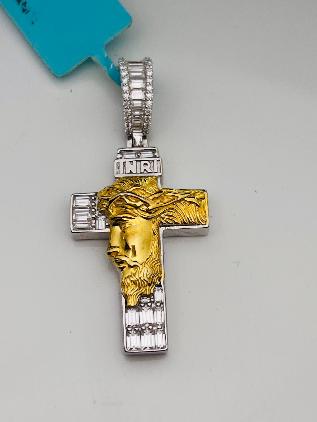 Moissanite Jesus Cross Pendant