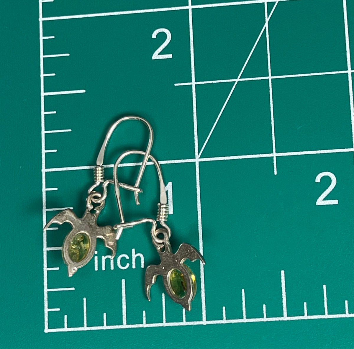 Amber Bat Earrings