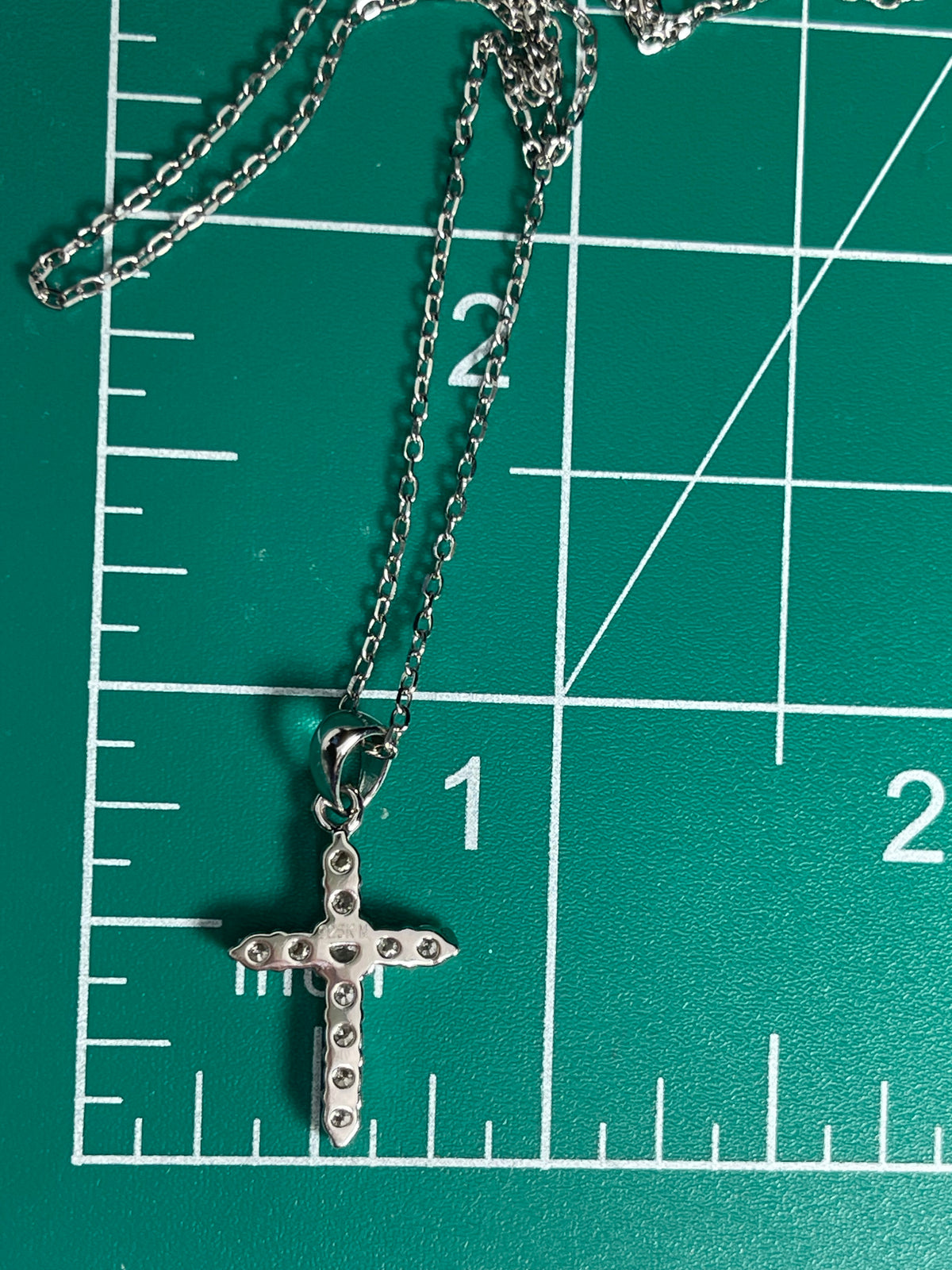 Dainty Moissanite Cross Necklace