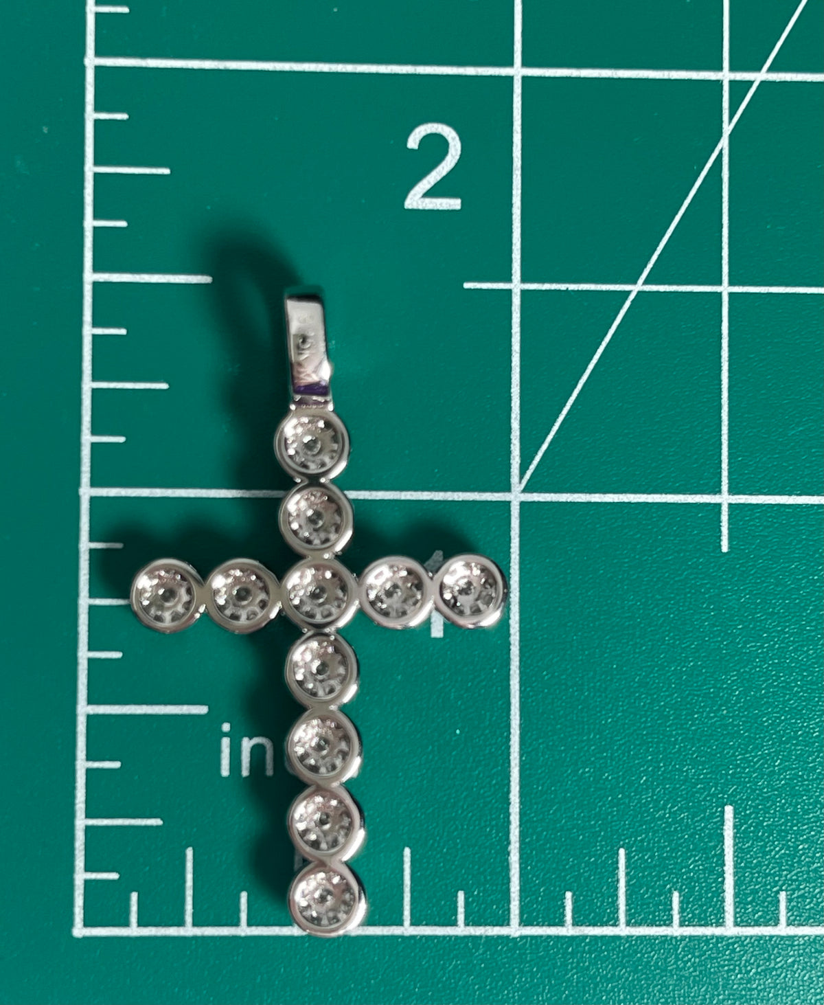 Moissanite Cross Pendant