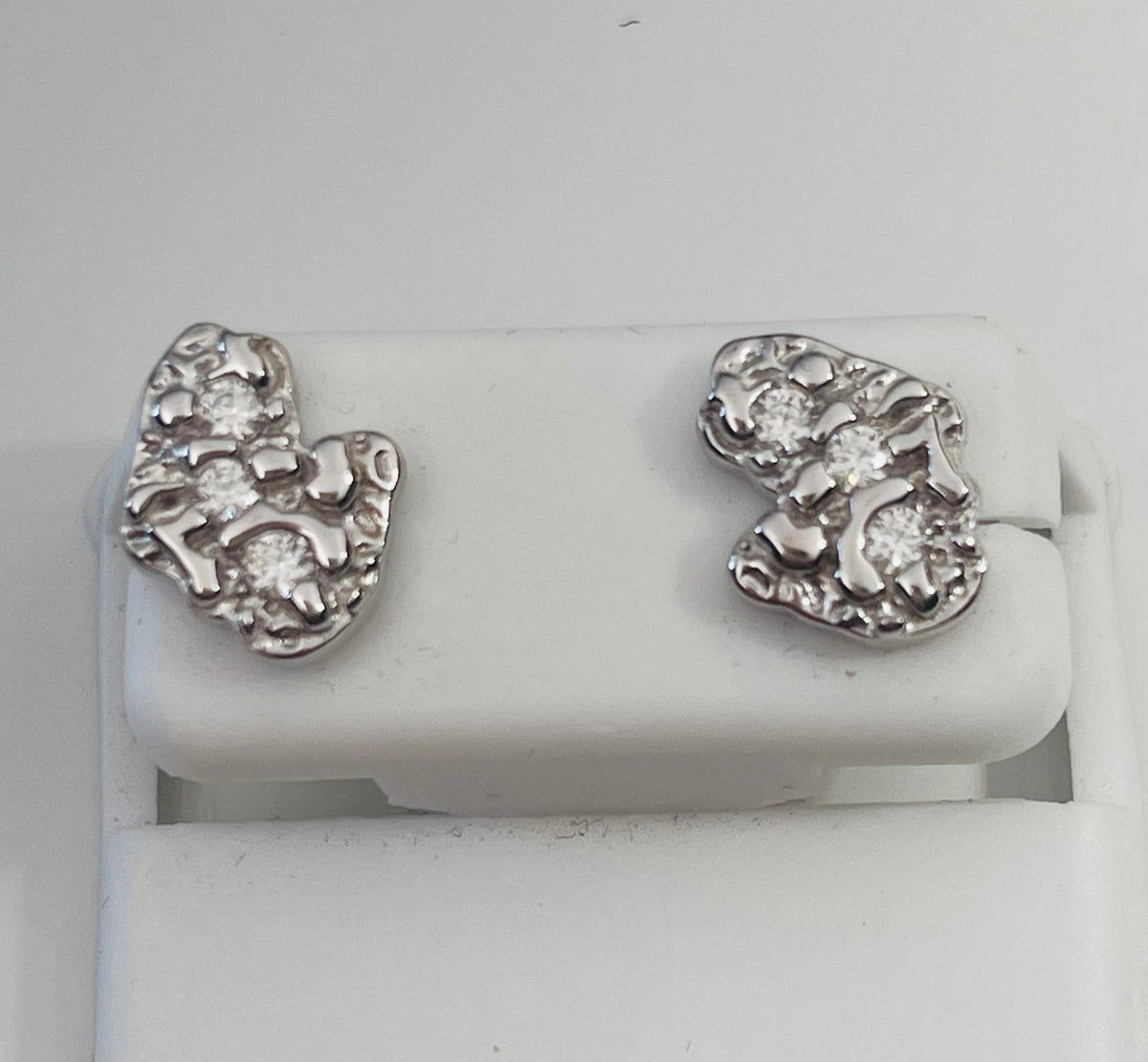 Moissanite Nugget Earrings