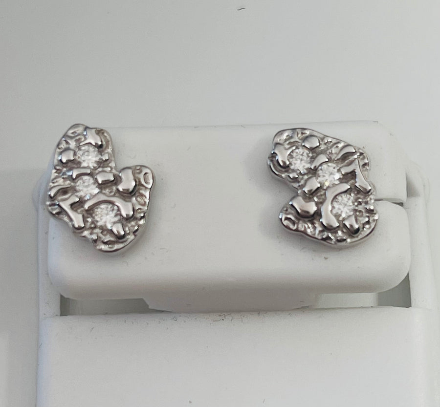 Moissanite Nugget Earrings