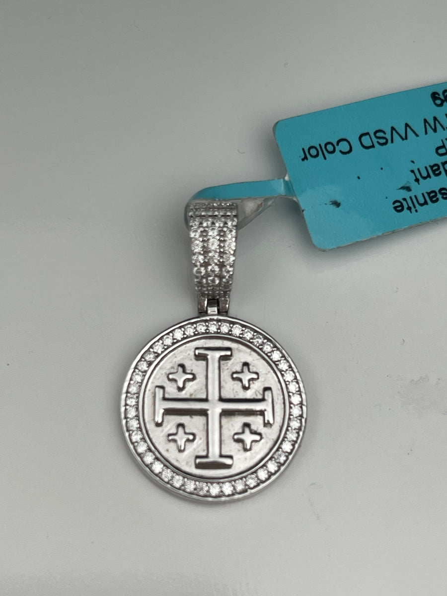 Moissanite San Benedicto Pendant