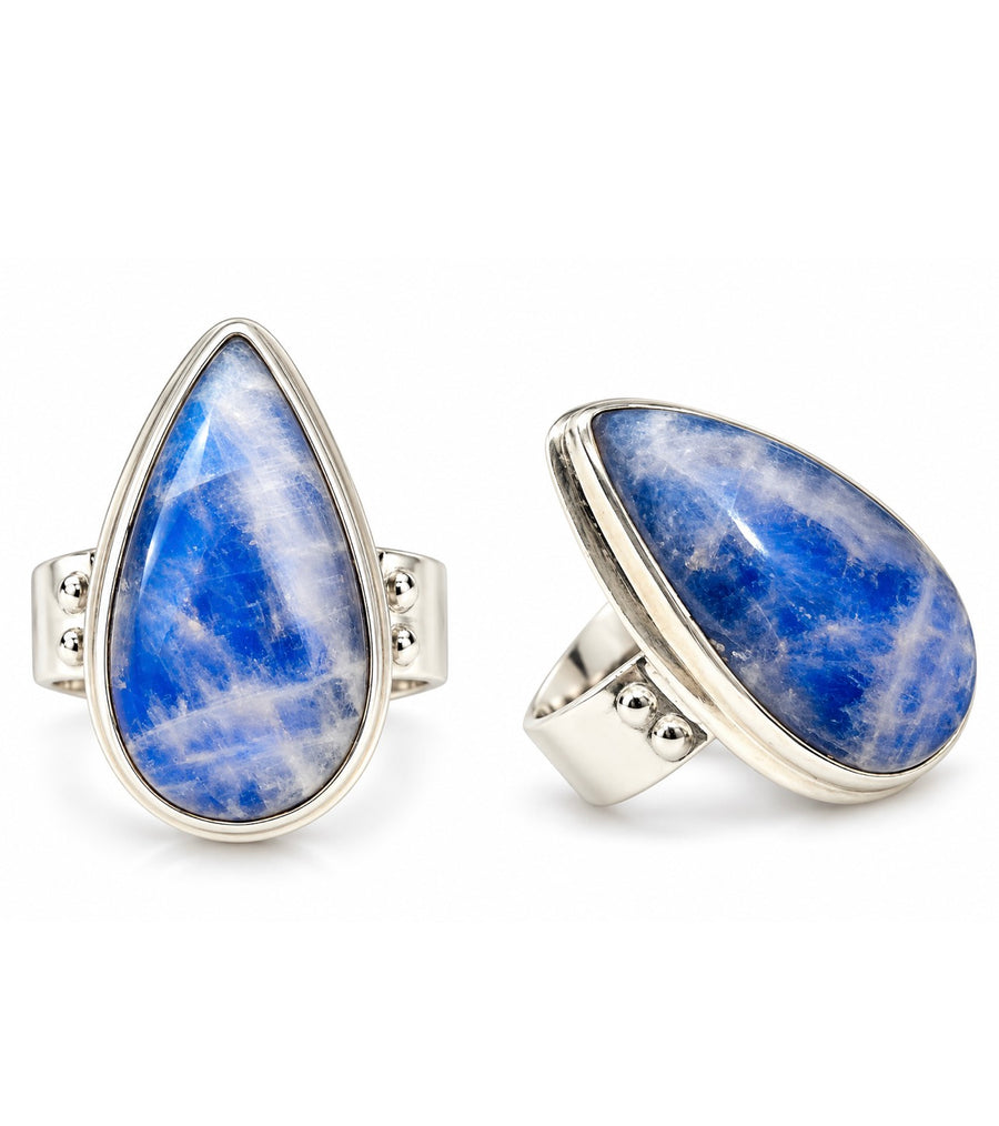 Moonstone Teardrop Ring
