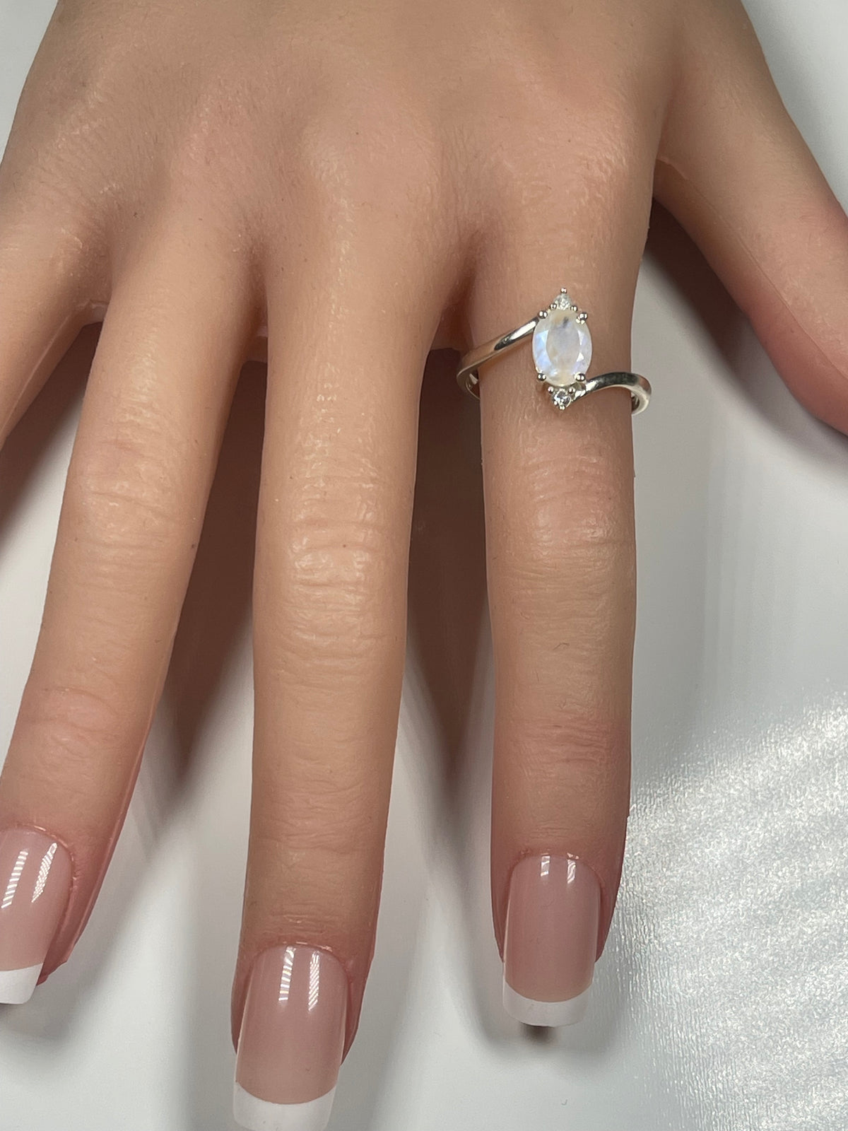Moonstone Marquise Set Ring