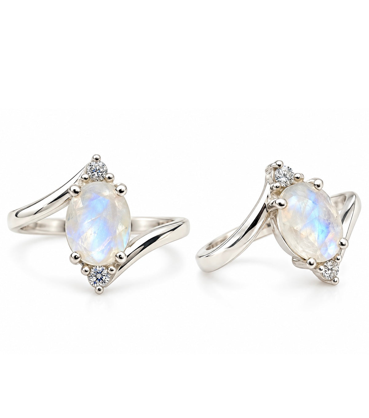 Moonstone Marquise Set Ring
