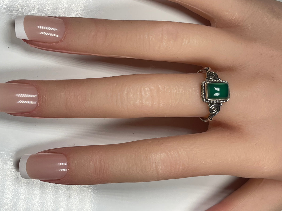 Green Onyx Ring
