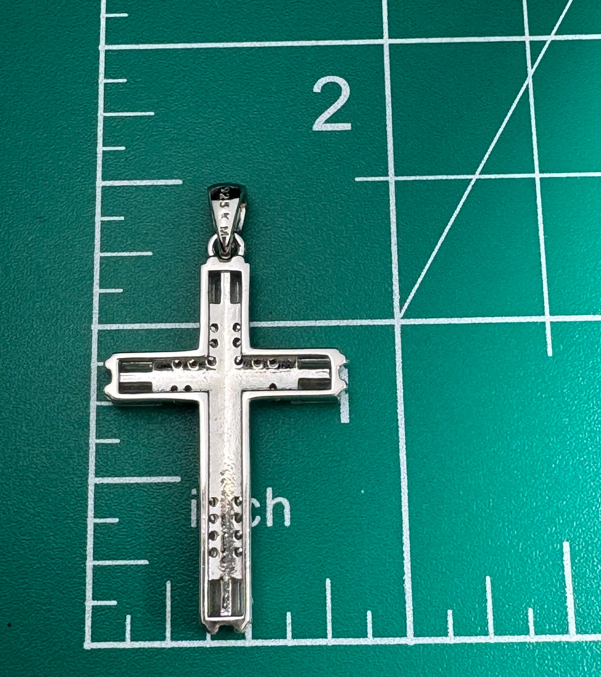Moissanite Jesus Cross
