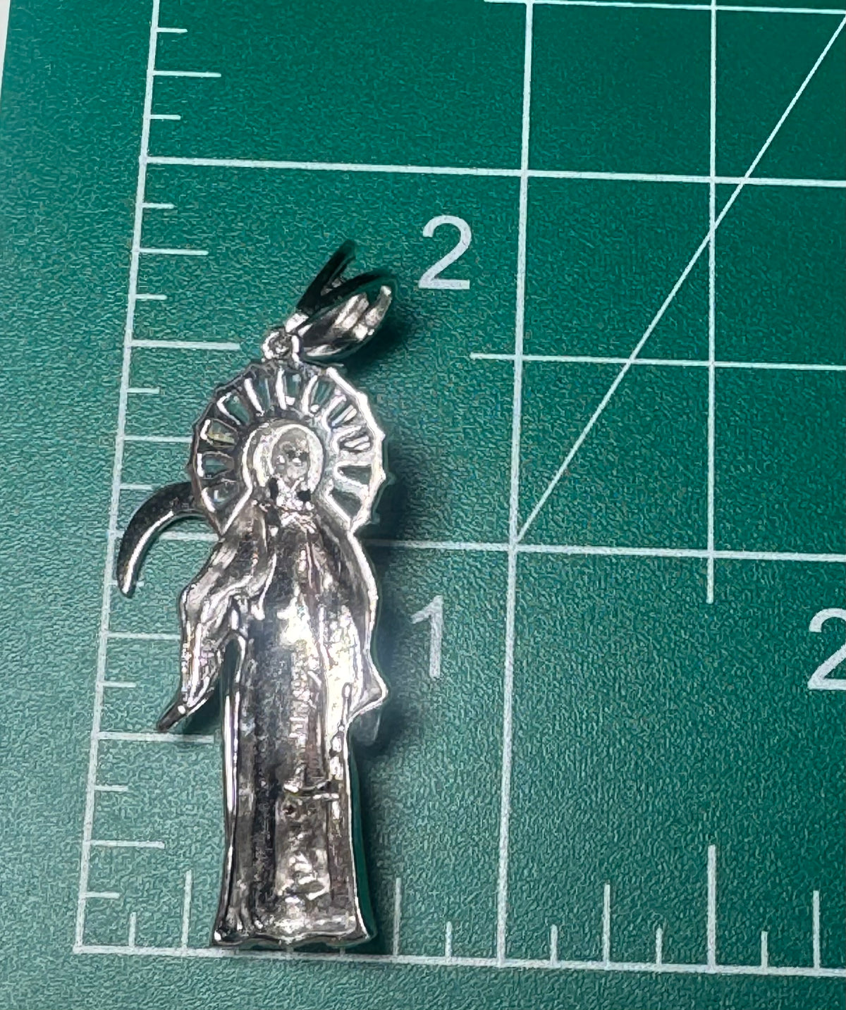 Sterling Silver Muerte Pendant
