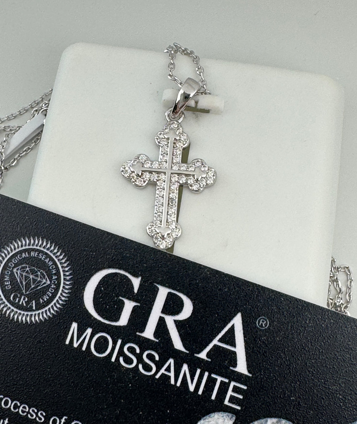 Moissanite Cross Necklace