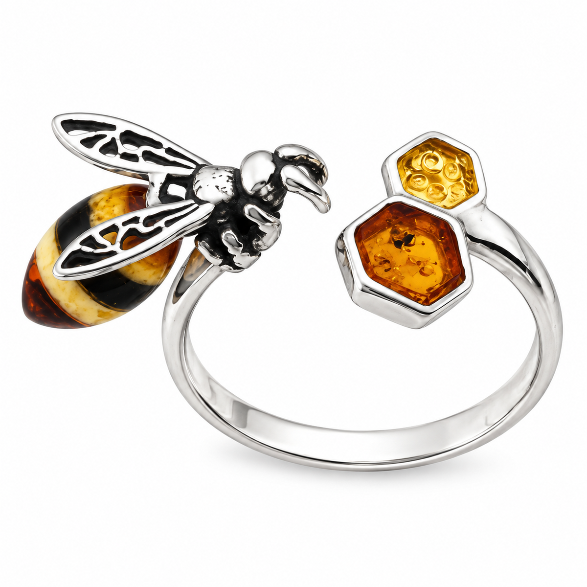 Amber Bee Ring