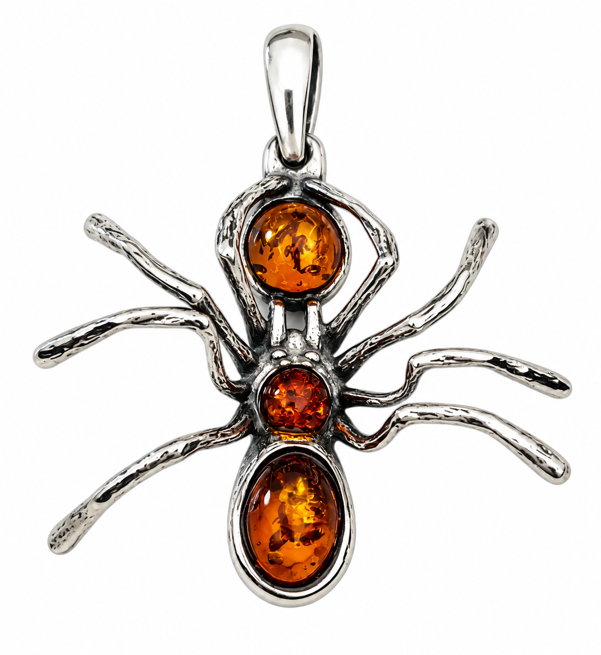 Amber Spider Pendant