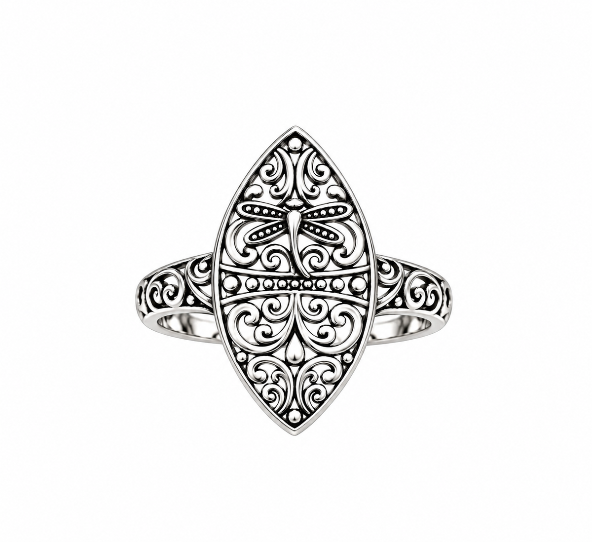 Dragonfly Filigree Ring