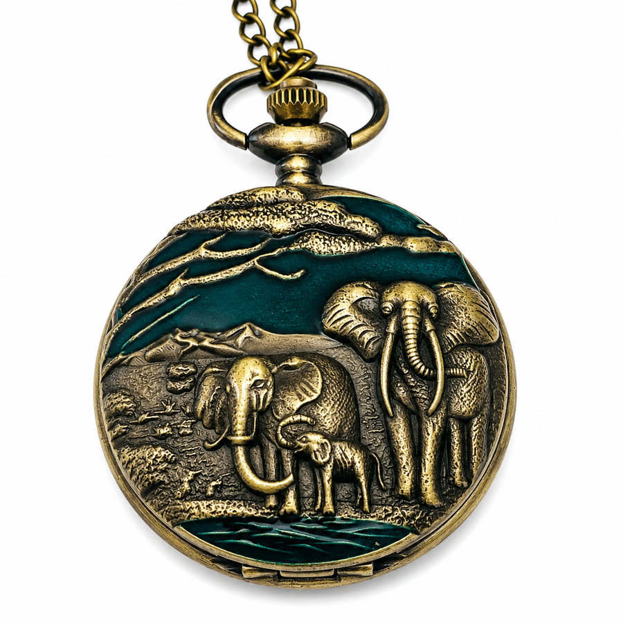 Elephant Pocket Watch