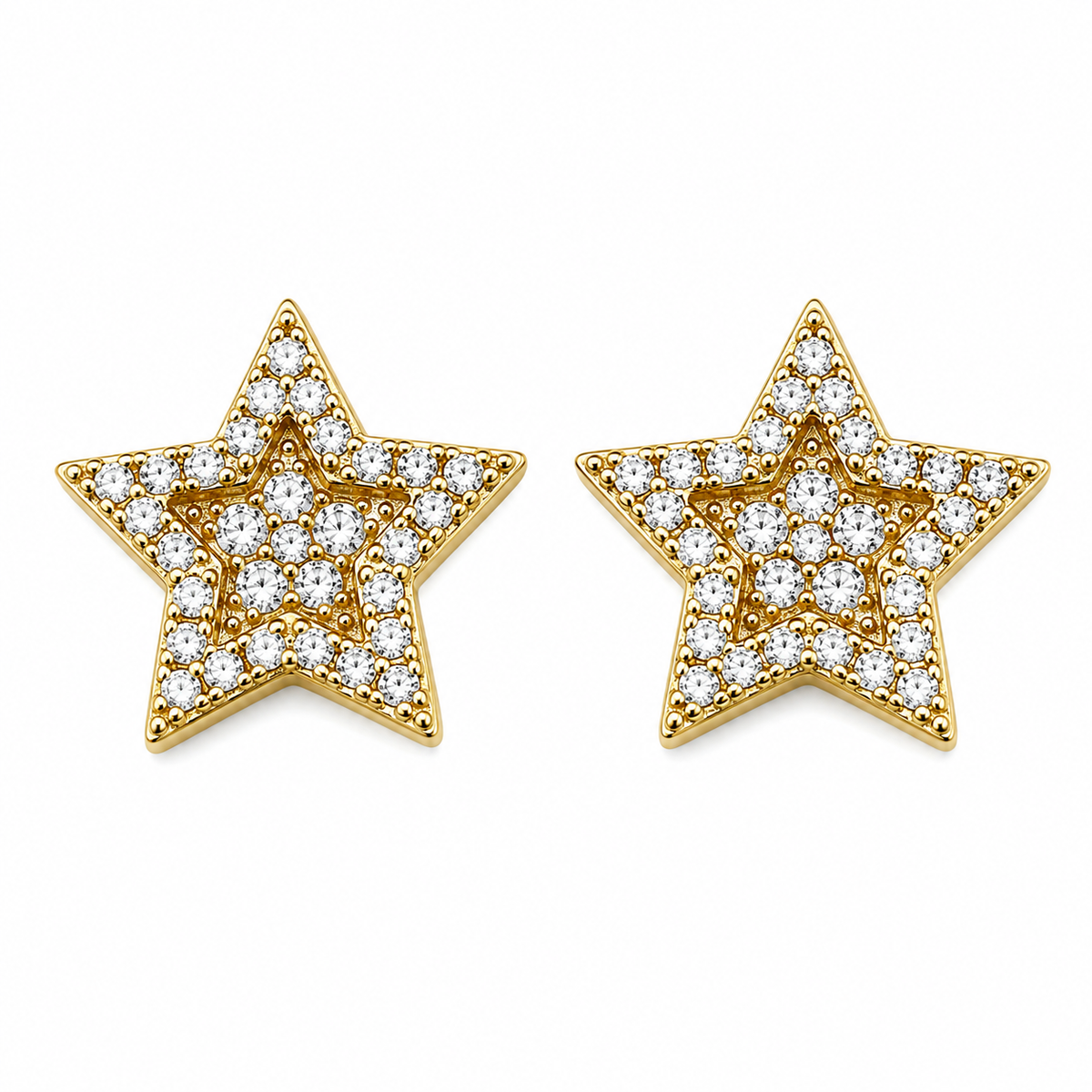 Moissanite Star Earrings
