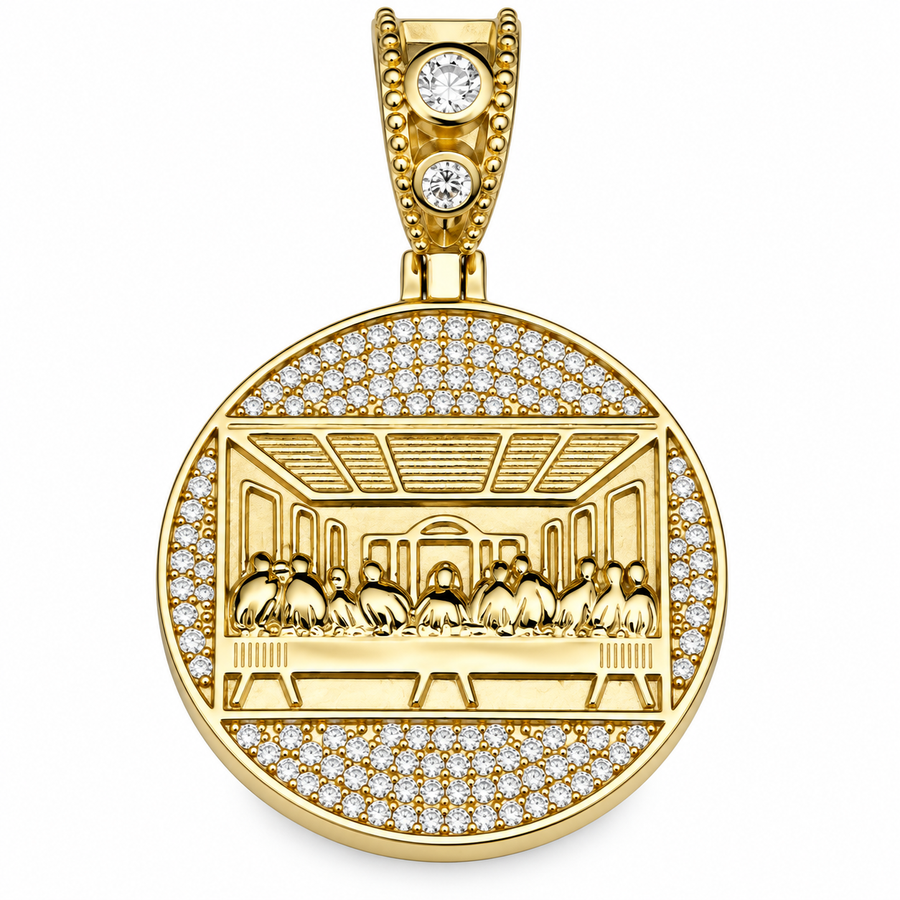Moissanite Last Supper Pendant