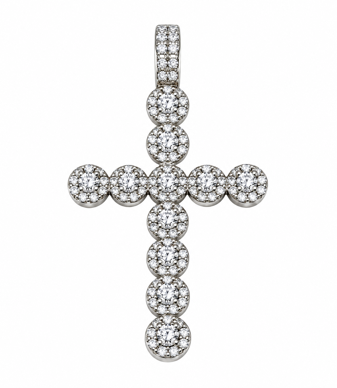 Moissanite Cross Pendant