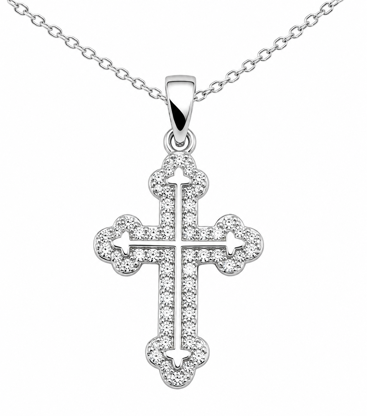 Moissanite Cross Necklace