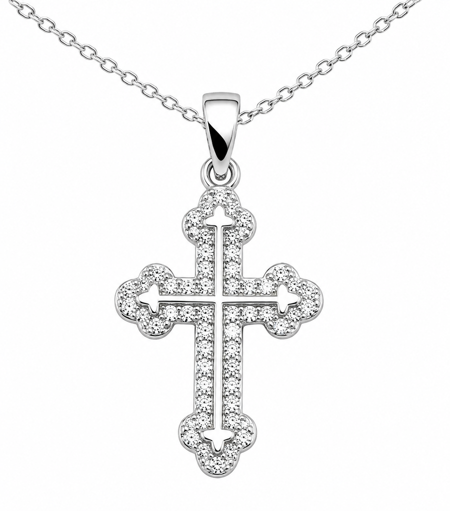 Moissanite Cross Necklace