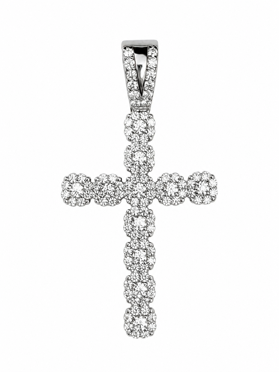 Moissanite Cross Pendant