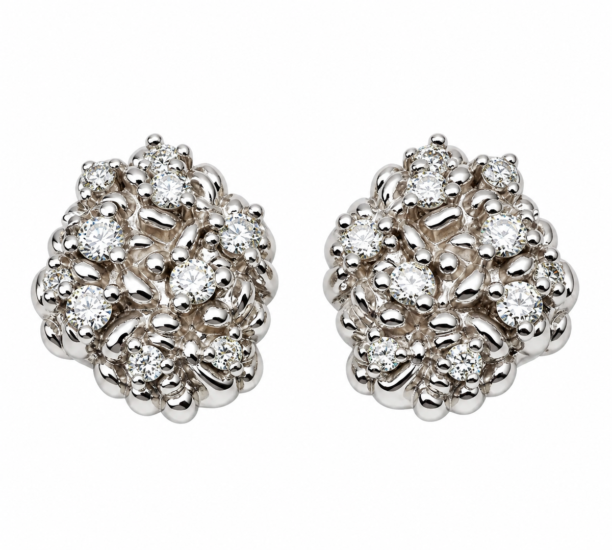 Moissanite Nugget Earrings