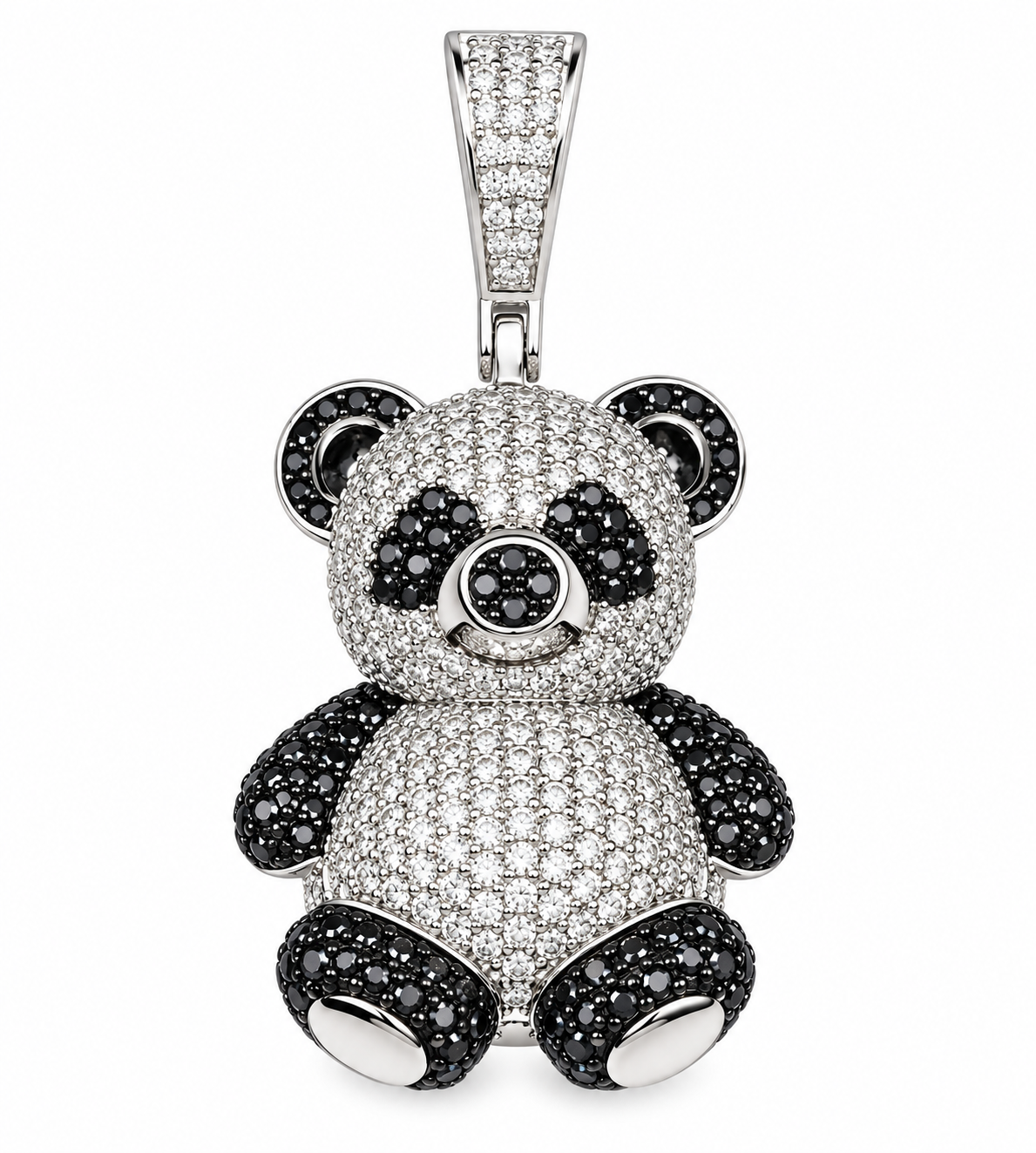 Moissanite Panda Pendant
