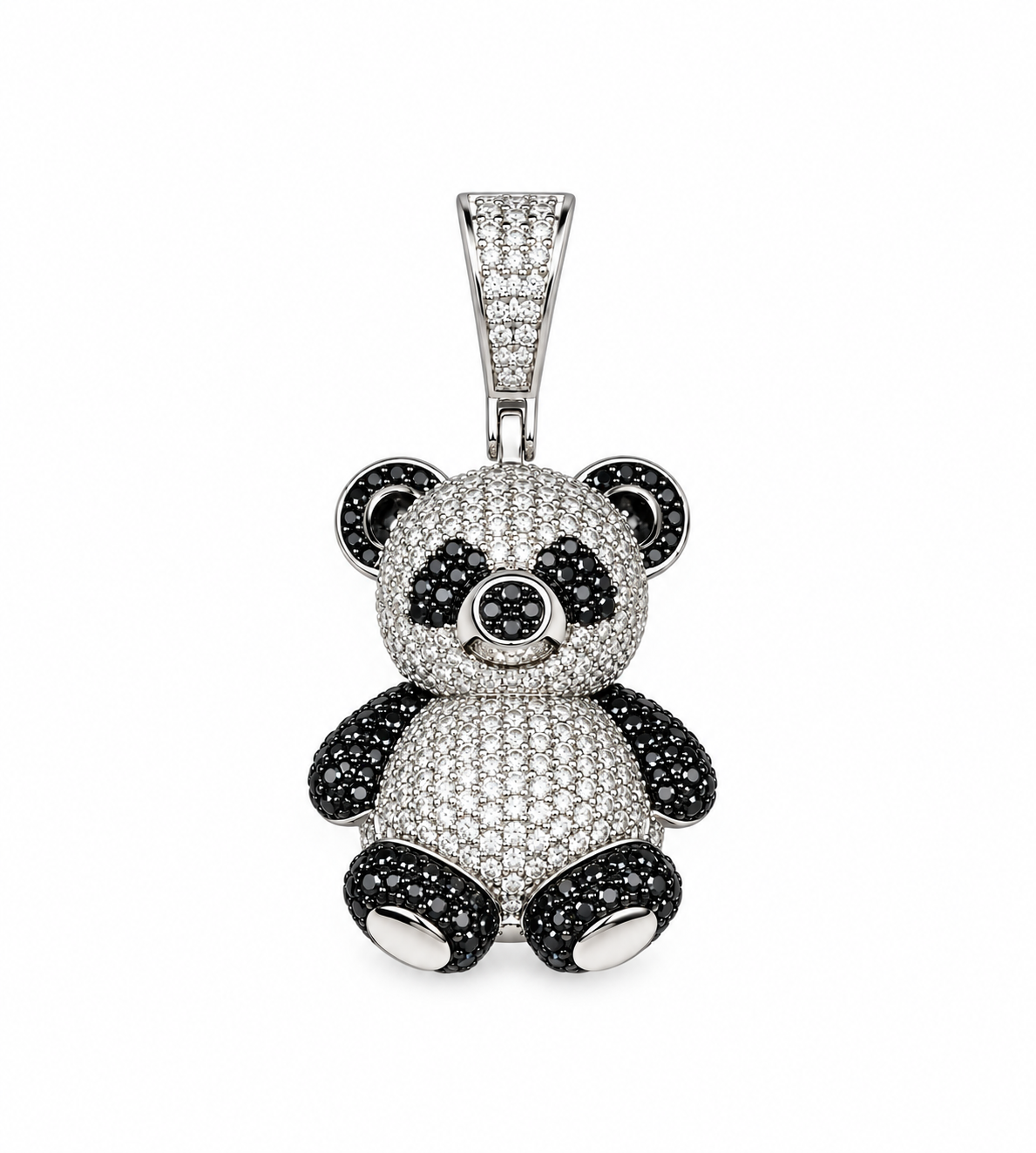 Moissanite Panda Pendant