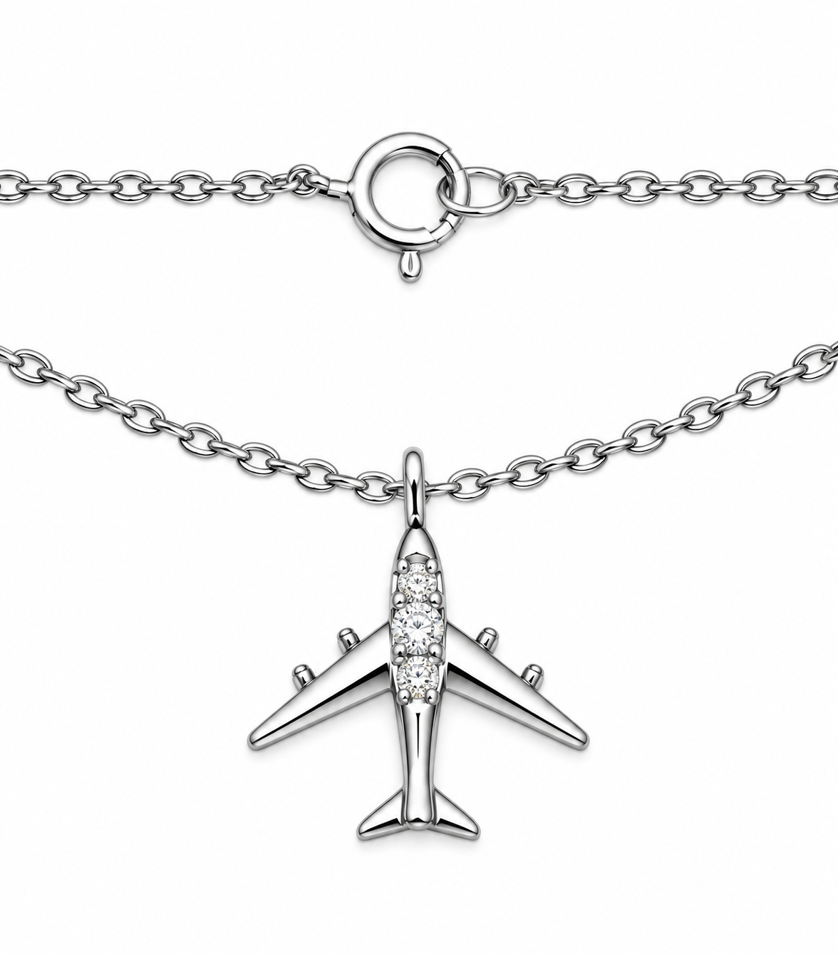 Dainty Airplane Pendant