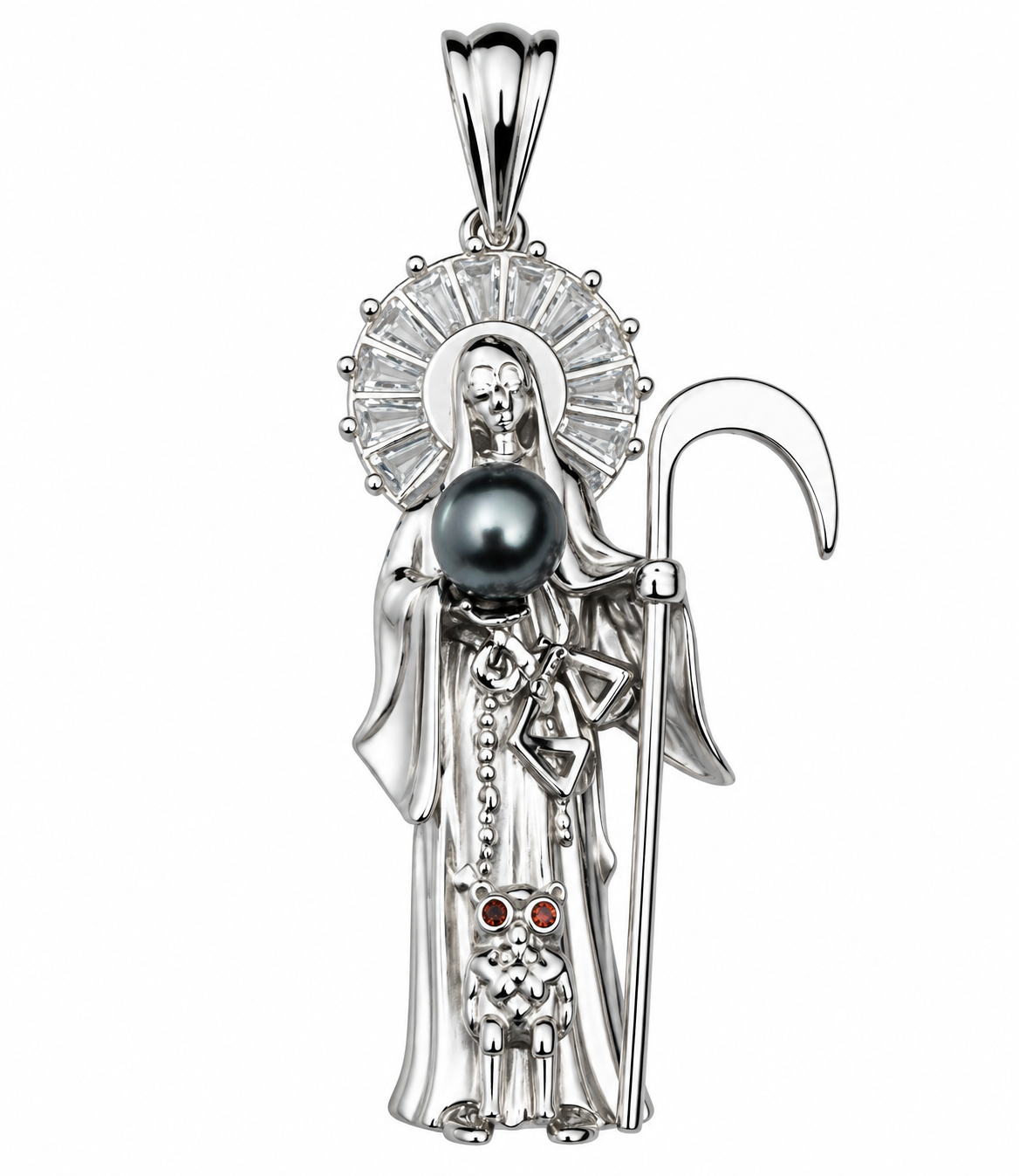 Sterling Silver Muerte Pendant