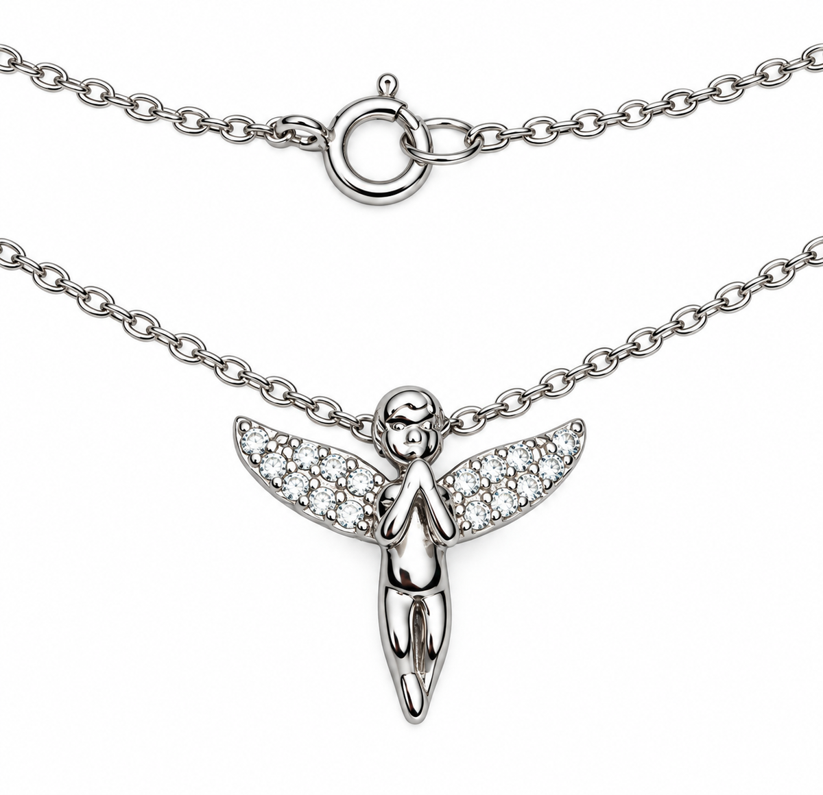 Dainty Angel Pendant Necklace