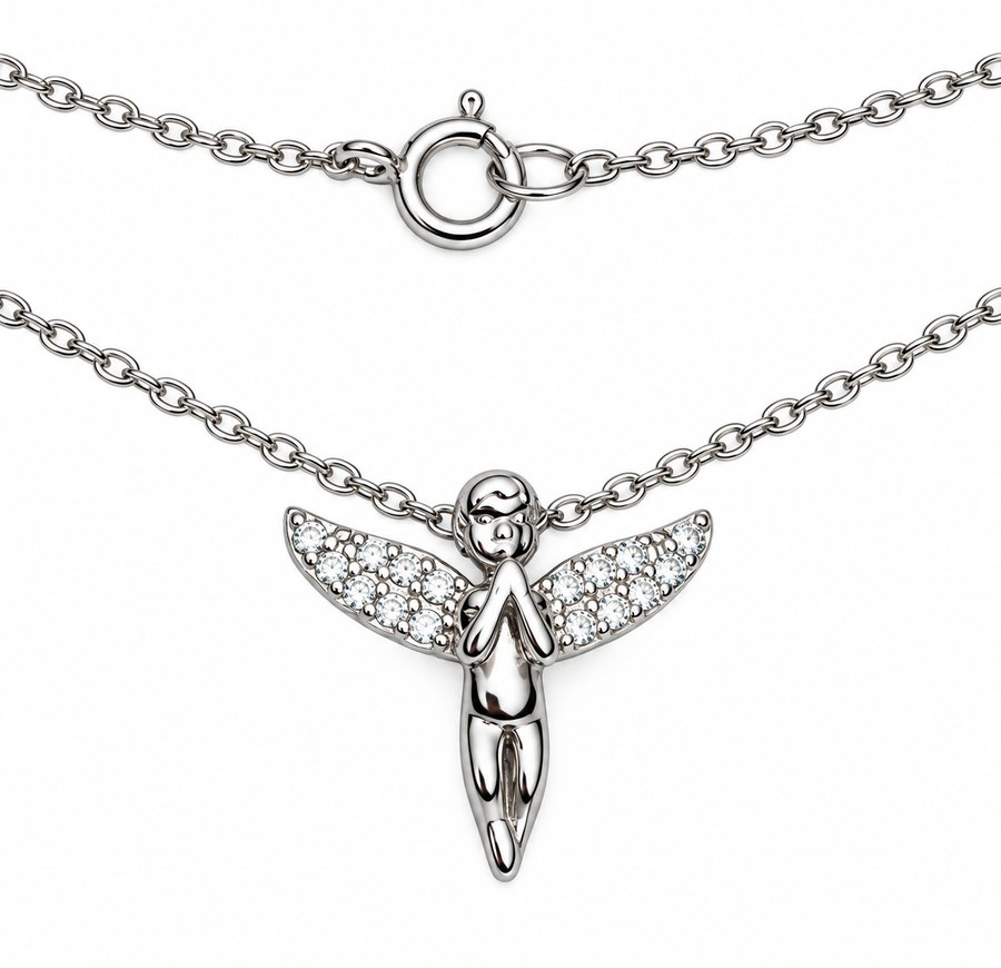 Dainty Angel Pendant Necklace
