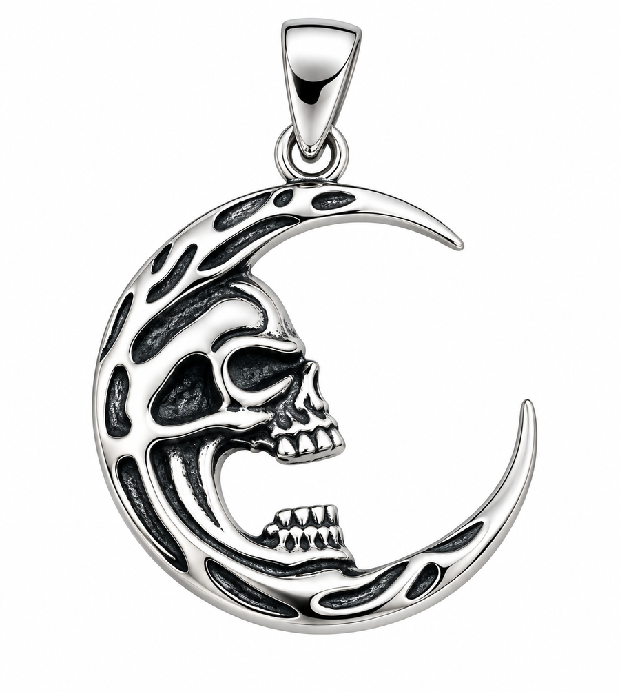 Skull Moon Pendant