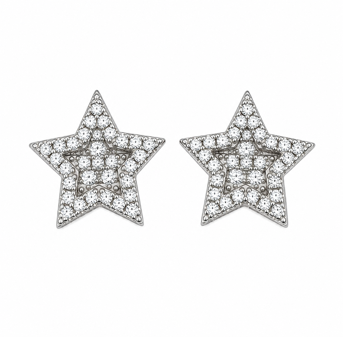 Moissanite Star Earrings